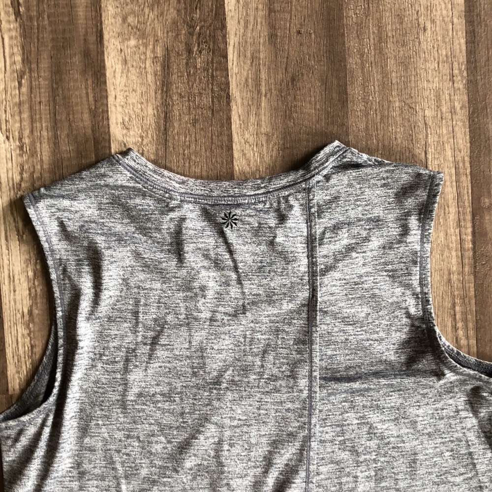 Athleta Sunlover UPF Gray High Neck Tank Top ST - Picture 9 of 11